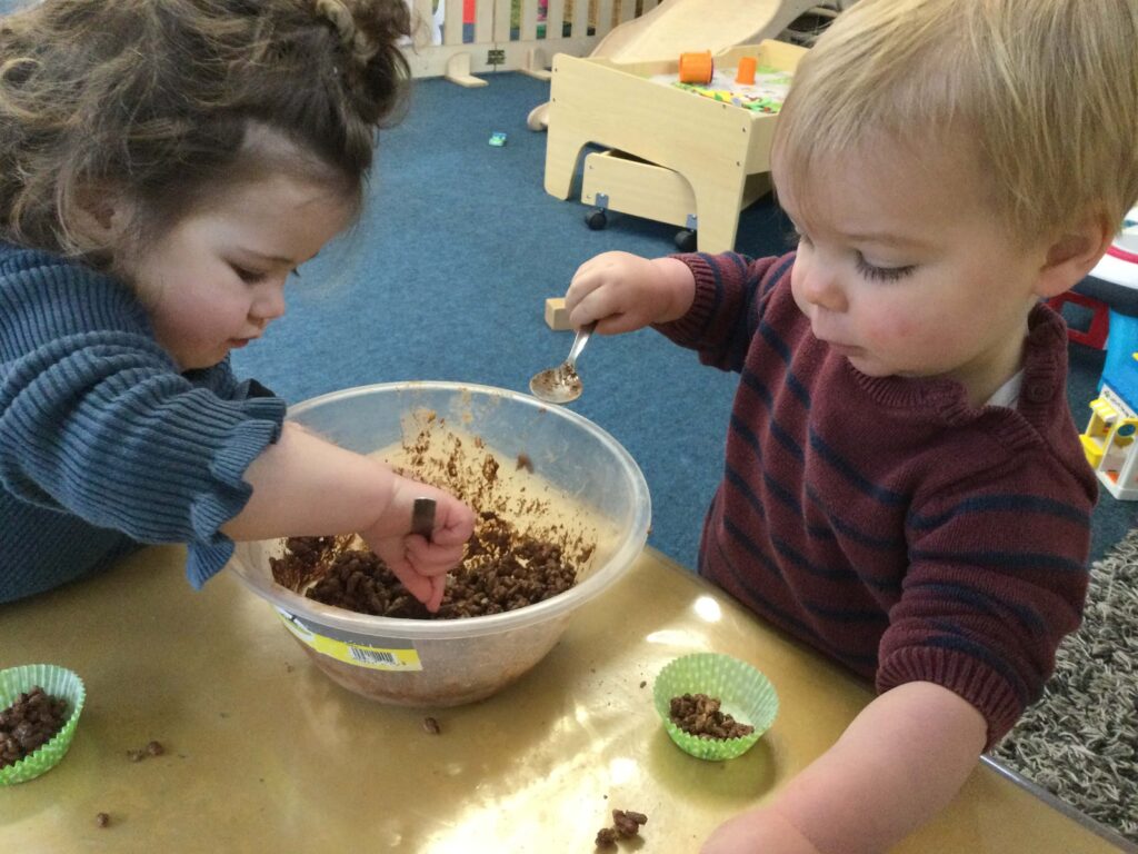 children baking session at Alton College Nursery in Alton, Guildford